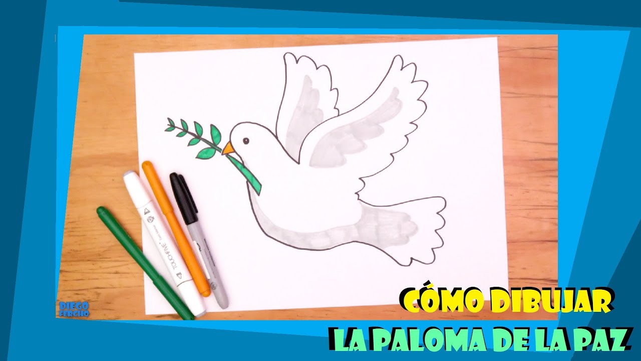 Aprende a dibujar la paloma de la paz paso a paso