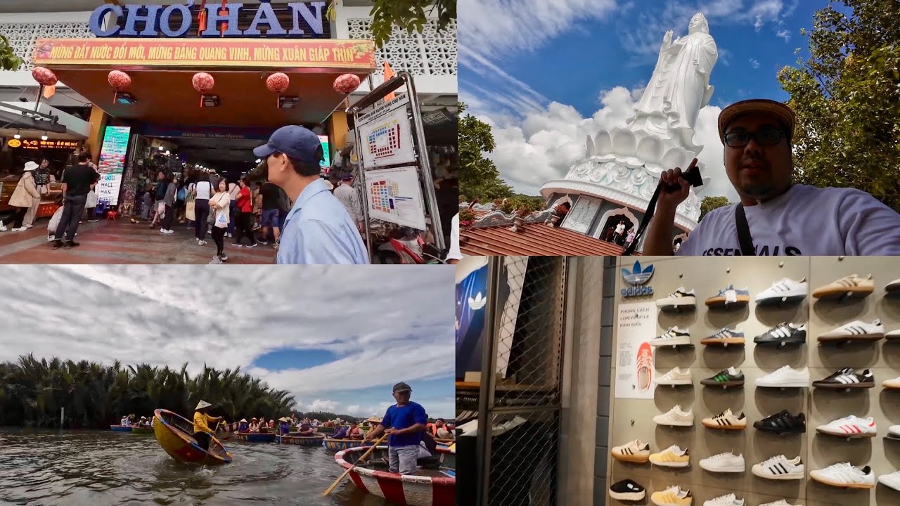 DAY 4 | HAN MARKET | LADY BUDDHA | COCONUT BASKET BOAT | VINCOM PLAZA | VIETNAM VLOGS