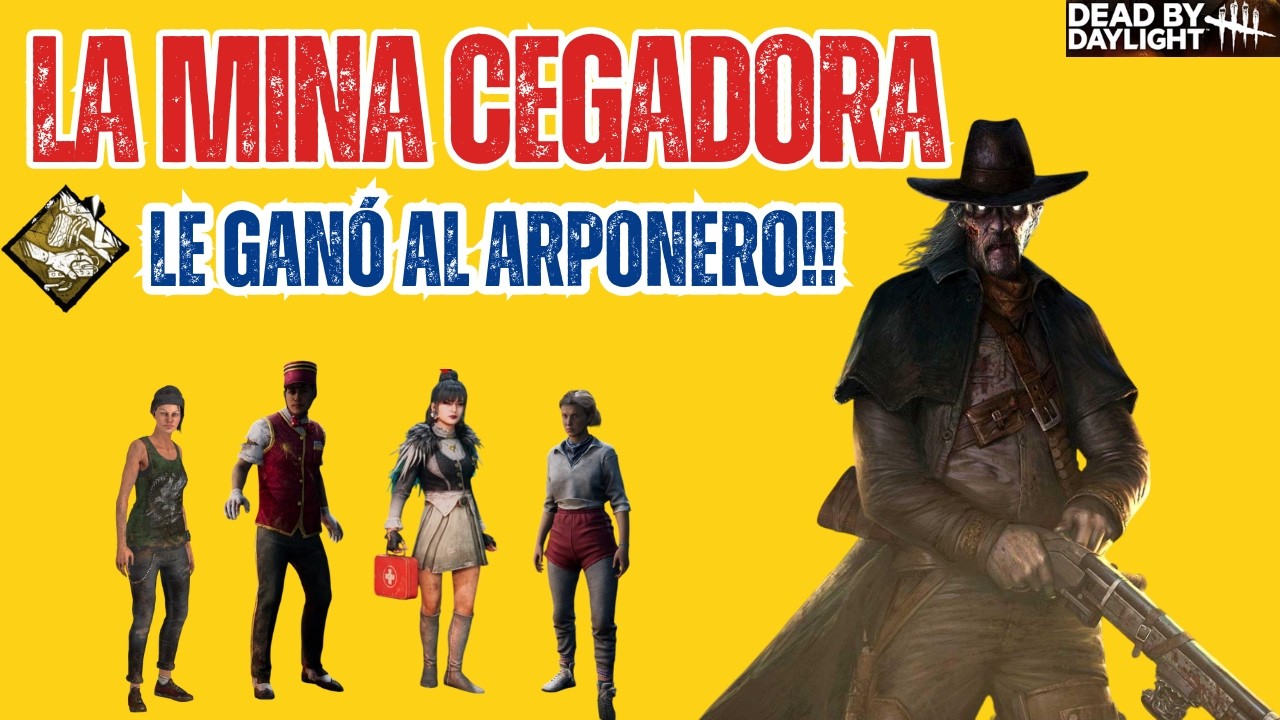 “¡3 vs 1! El Arponero quedó cegado y  totalmente perdido 😂  Dead by Daylight”