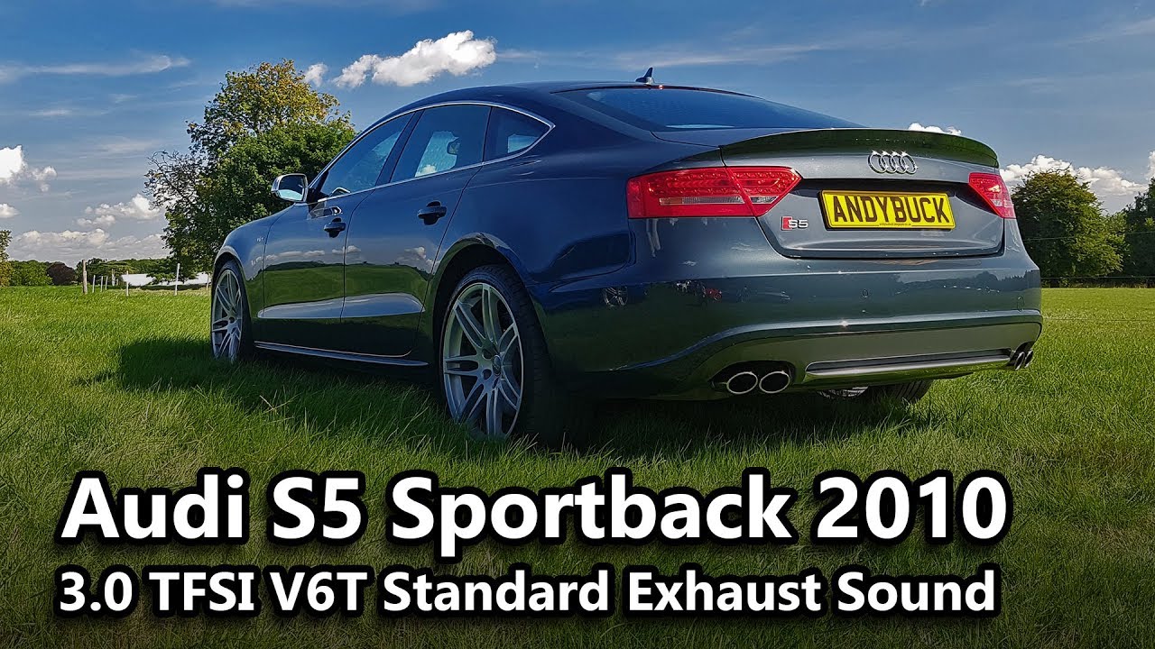 Audi S5 Sportback 2010 B8 3.0 TFSI V6T Exhaust Sound Revs + Acceleration