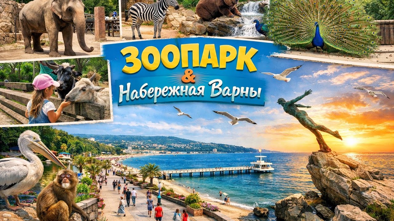 Прогулка по зоопарку и набережной Варны 14.02.2026