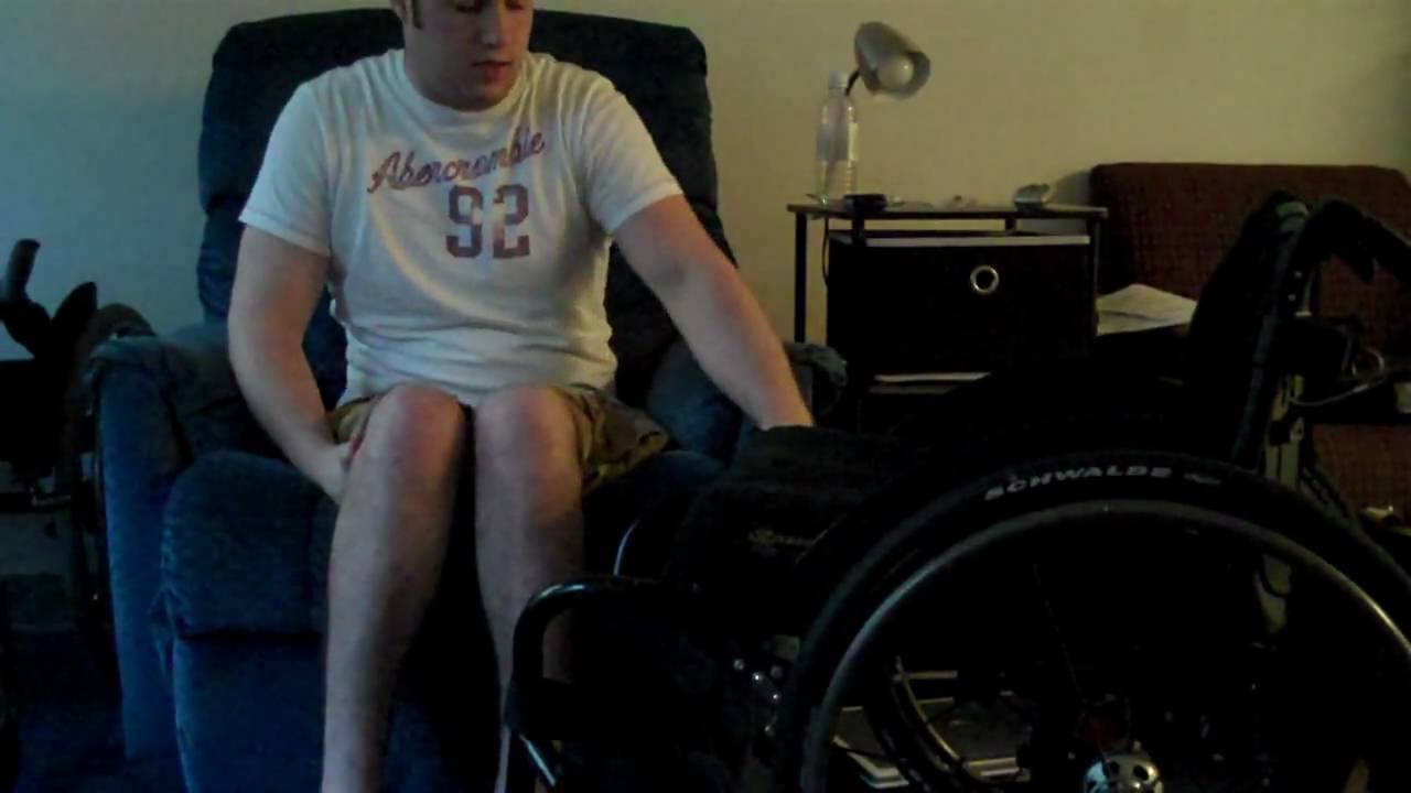 Wheelchair transfer to a sofa - paraplegic transfer - josh brunner