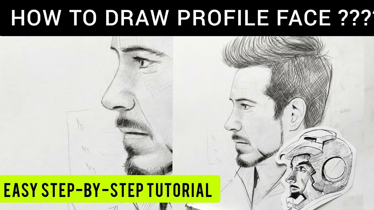 How To Draw A Face - Profile View || Easy Tutorial for Beginners
