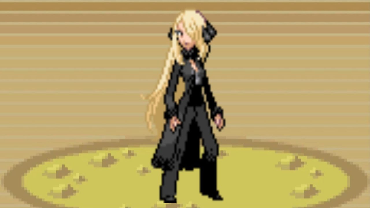 Pokemon Black Pearl Emerald - vs Rival Cynthia (6th Battle)
