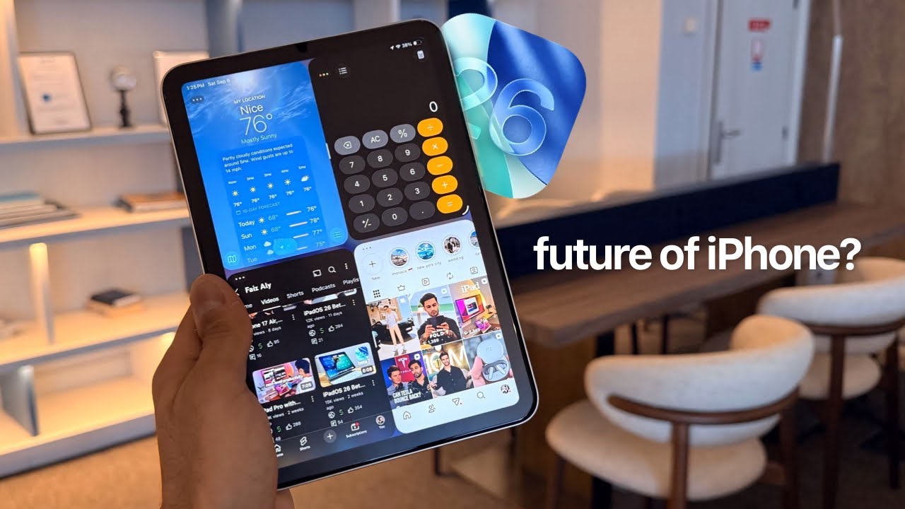 Using iPad mini with iPadOS 26 Feels Like Using the Foldable iPhone Early!