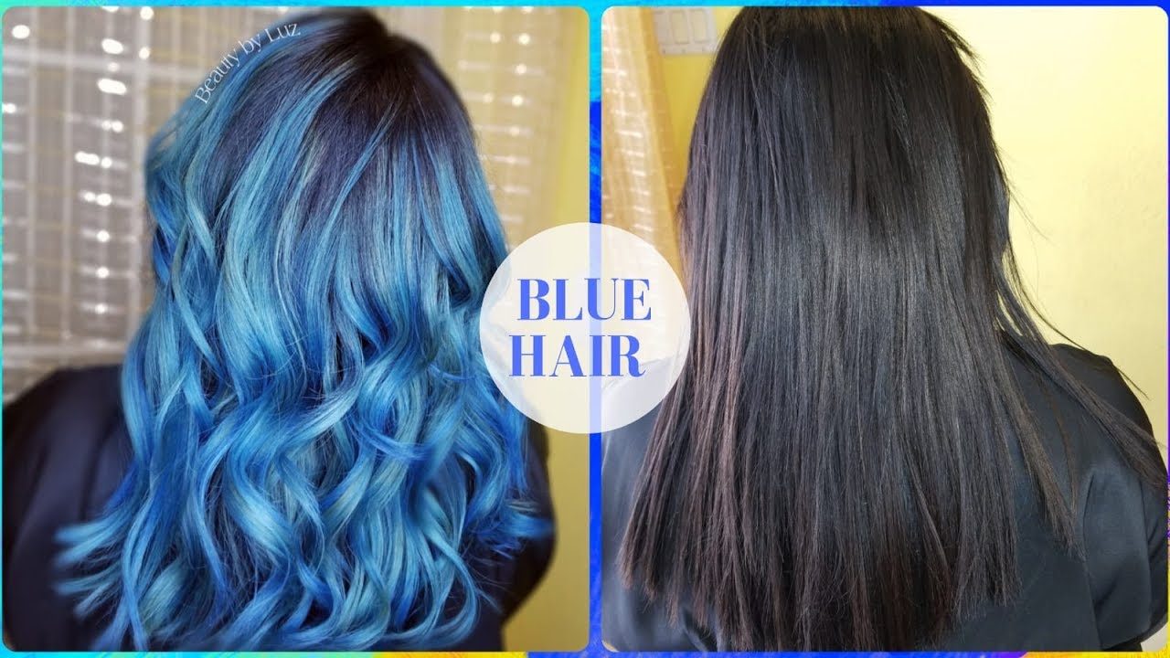 💙 Balayage en tono Azul fantasia/ De negro a azul/TUTORIAL/Ombre BLUE HAIR.💙
