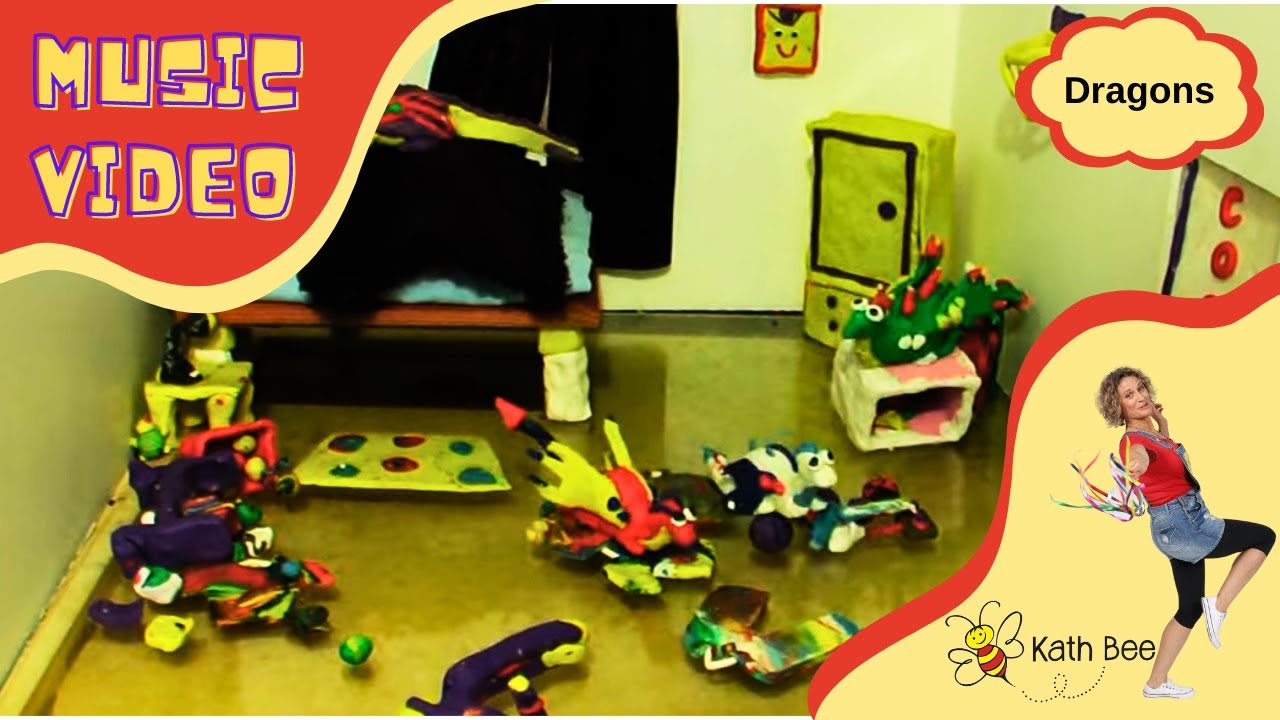 Dragons Under My Bed [Official Music Video] | Songs about Dragons | Dragon Song for Kids | Kids Mess
