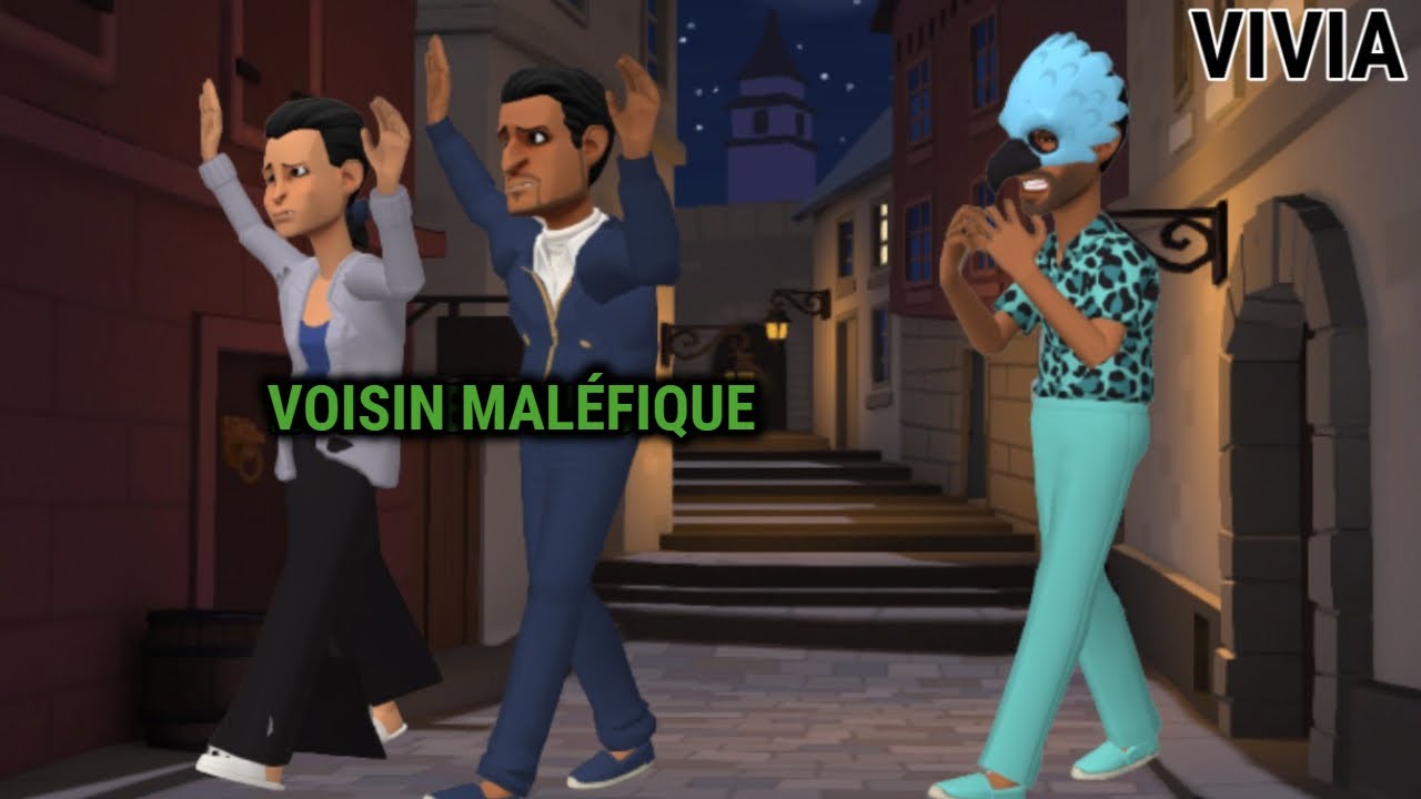 C'EST POURQUOI VOUS DEVRIEZ PRIER CONTRE LES VOISINS MAUVAIS TRAVAILLANT CONTRE VOUS. ANIMATION