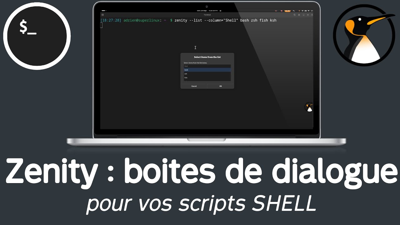 Zenity : Des boites de dialogue pour vos scripts shell