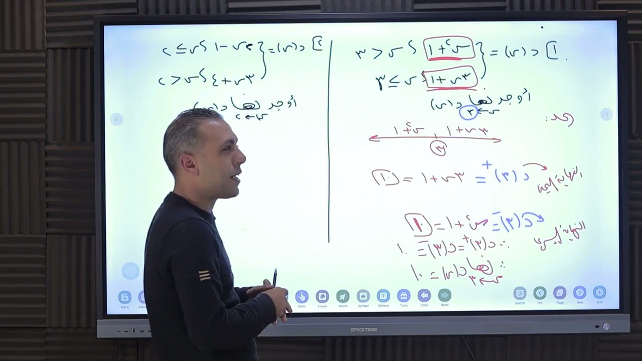 الصف الثاني الثانوي - تفاضل - الاتصال وبحث وجود النهاية 2025