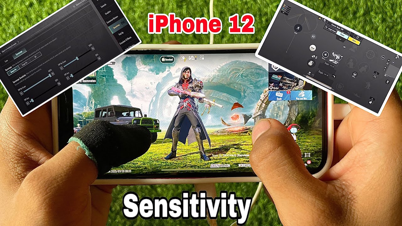 🔥 iPhone 12 PUBG Sensitivity Settings 😍 4 Finger Claw Full Sensitivity #pubgmobile 