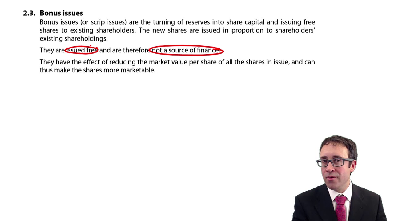 Unquoted companies and further share issues - CIMA F3 lecture