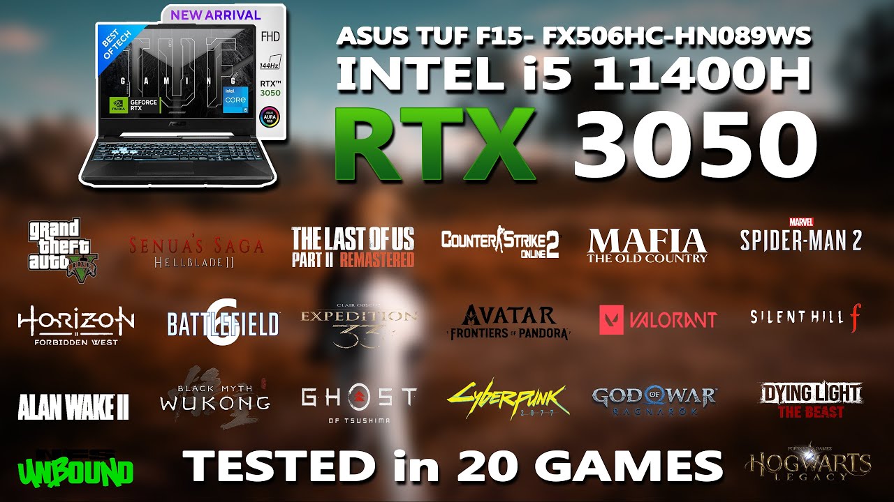 Тест производительности ASUS TUF F15 в играх на базе Intel i5 11400H + RTX 3050 в 2026 году | Дос...
