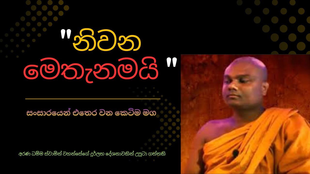 වර්තමාන මොහොතේ හමුවන නිවන | Arana Dhamma Thero | Buddhist Meditation