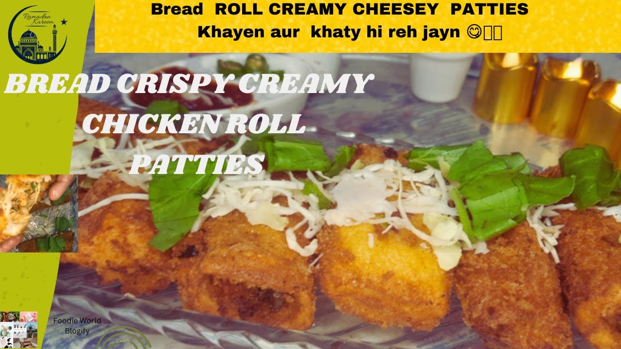 ChickenBread Crispy Roll patties|How to make to bread roll PATTIES #aftarrecipes #ramadankareem