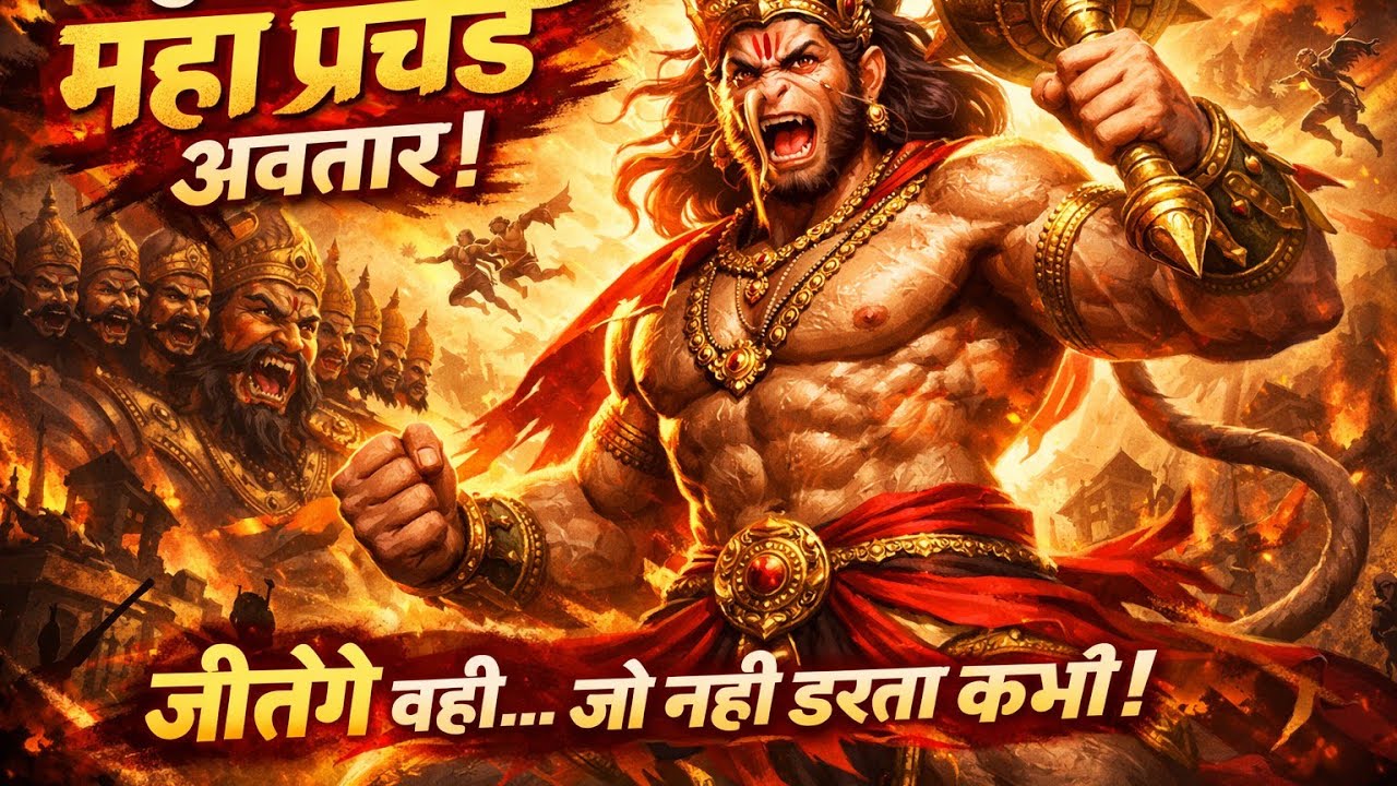 Hanuman Ji ka prachand roop #song #hanumanji #hindudeity 