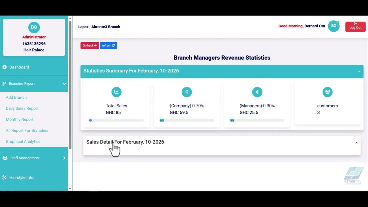 Branches Report (Daily Report) #tech #education #software