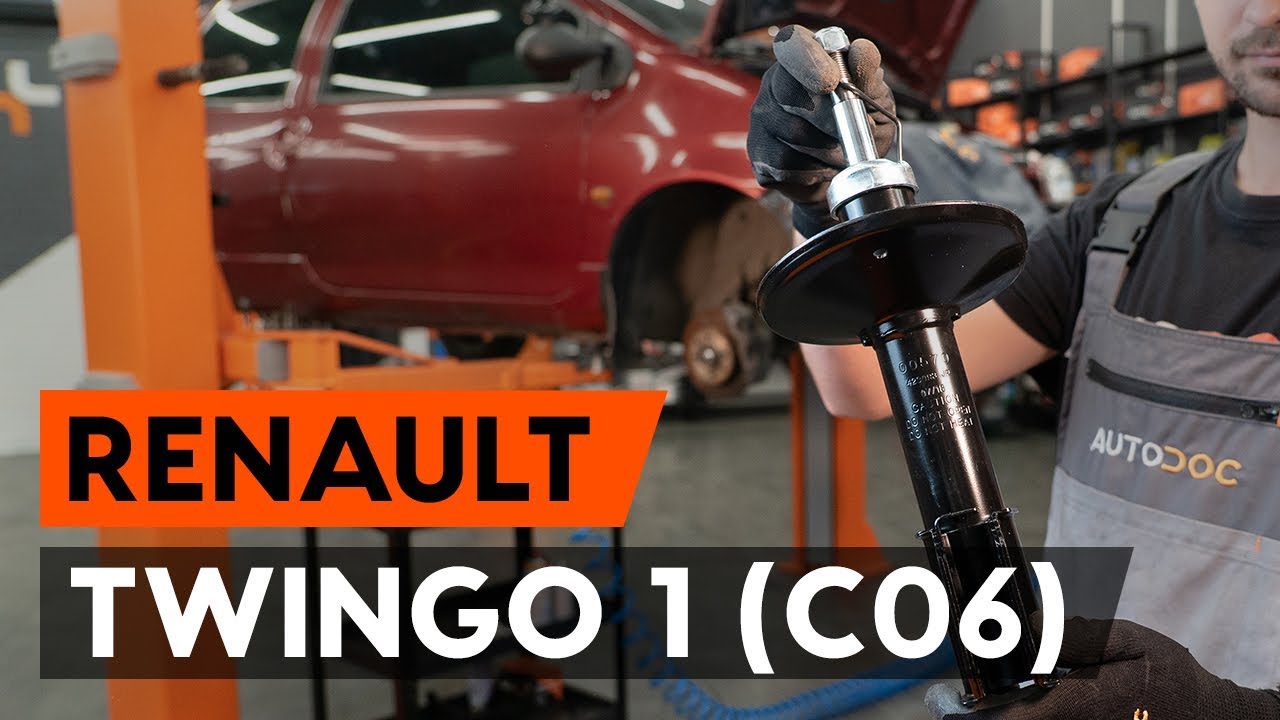 Comment remplacer une jambe de force avant sur RENAULT TWINGO 1 (C06) [TUTORIEL AUTODOC]