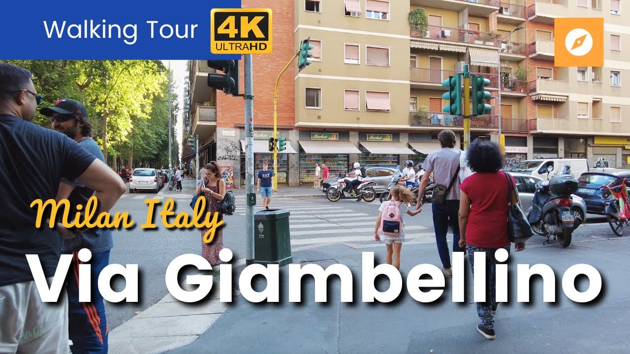 Via Giambellino Milan Italy | Video Walks 4K