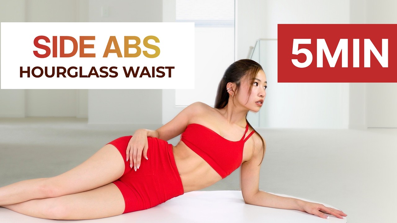 5min SIDE ABS WORKOUT🌶️ — Lose Love Handles & Slim Waist (Daily Hourglass Routine)