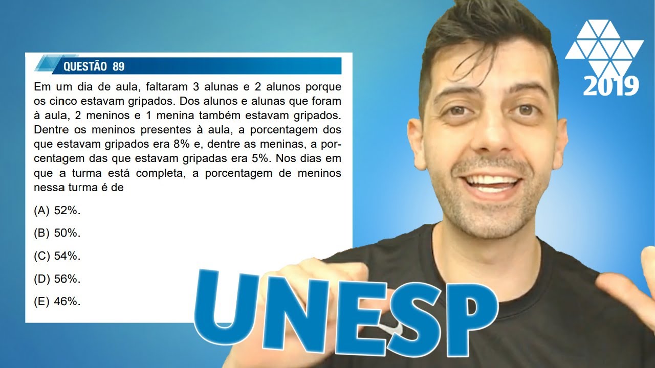 UNESP 2019  Q89 Mat