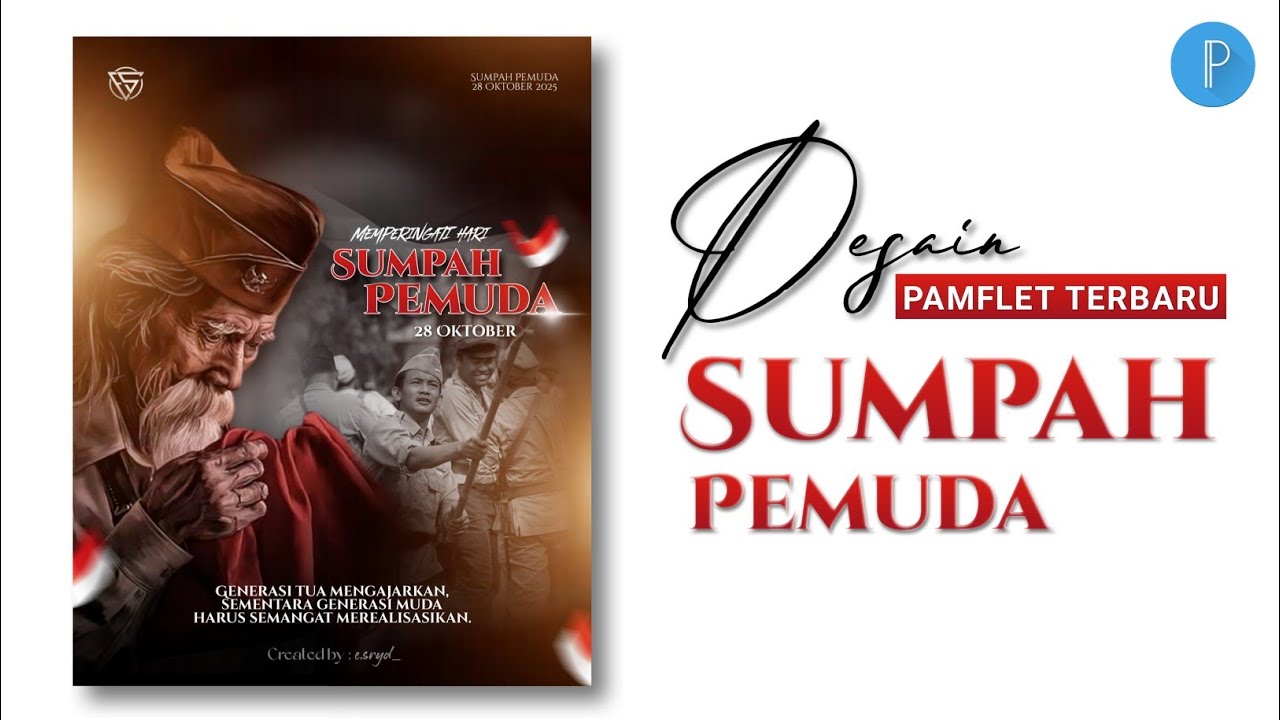 PAMFLET TERBARU | SUMPAH PEMUDA | PIXELLAB | FREE PLP