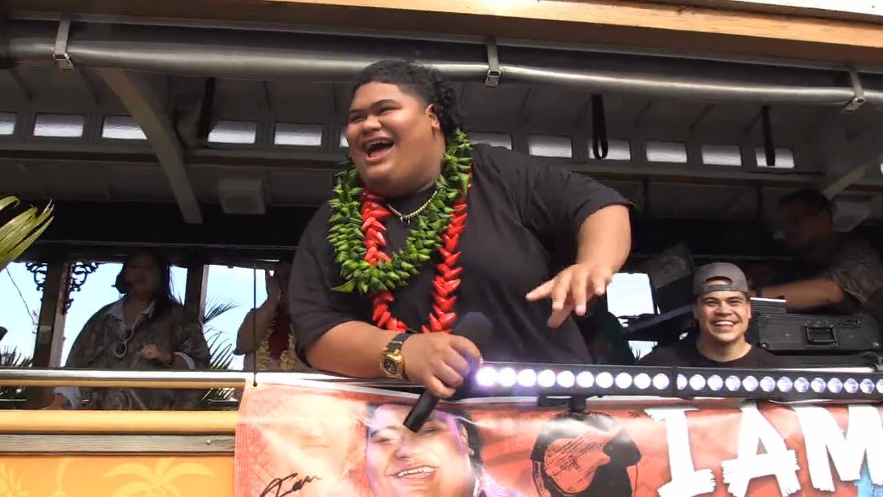 Iam Tongi welcomed home with parade and star-studded Turtle Bay concert