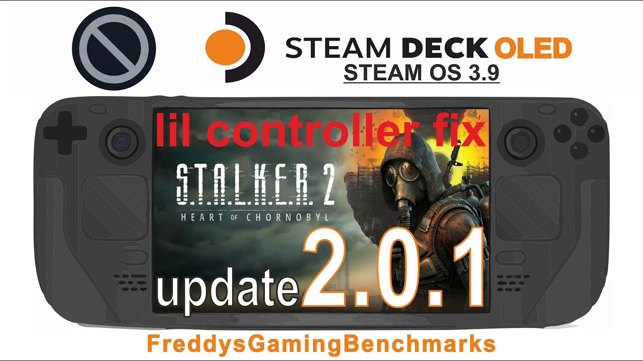Stalker 2 (Patch 2.0.1 + my controller fix) on Steam Deck OLED with Steam OS 3.9