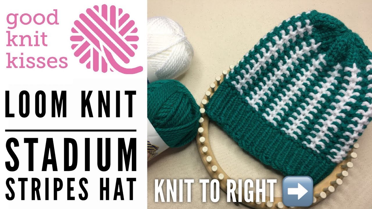 Loom Knit Game Day Hat | Stadium Stripes Hat - Counterclockwise (CC)