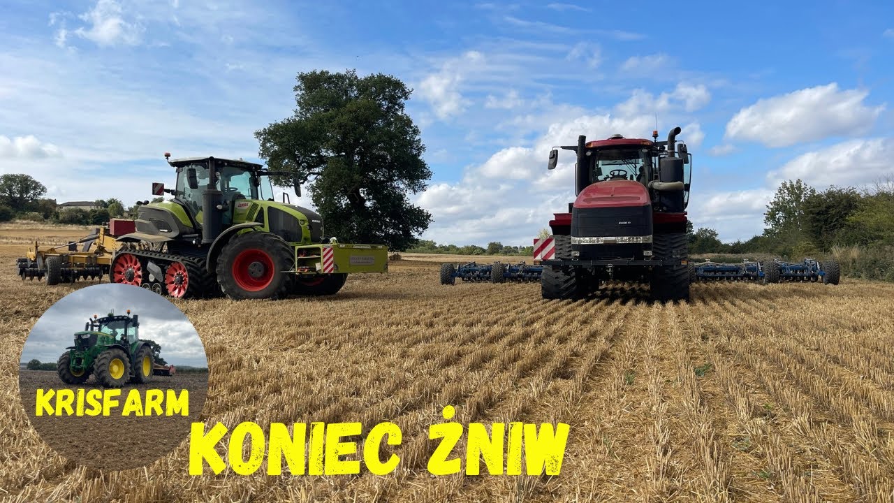KOŃCZMY ŻNIWA !! Podsumowanie zbiorów oraz kontynuacja uprawy ||| CASE QUADTRAC 580 & CLAAS AXION960