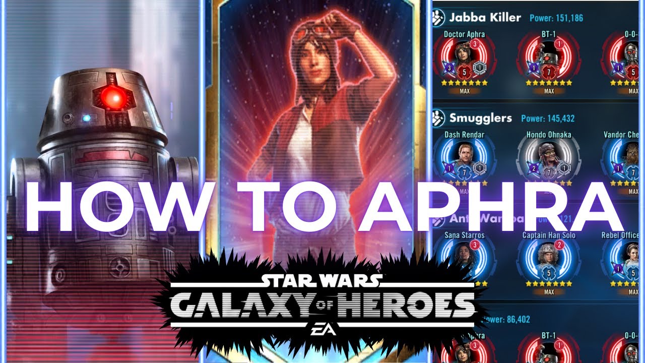 How to Zeta, Mod and Omicron Aphra in SWGOH