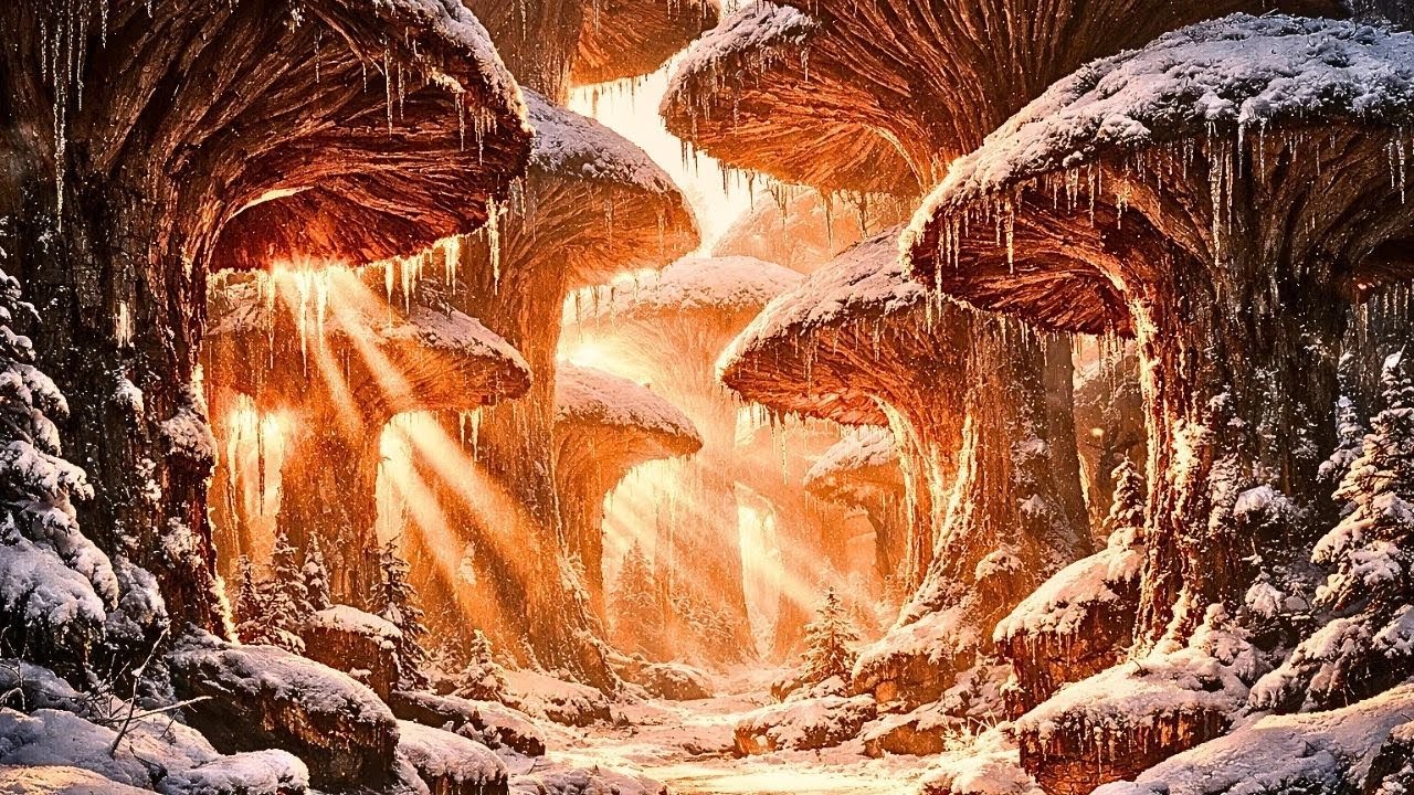 Dreaming Beneath the Frozen Fungal Canopy (3 Hours) | Fantasy Ambient Music for Sleep & Focus