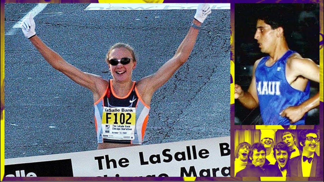 Running with Paula Radcliffe at the 2002 Chicago Marathon.