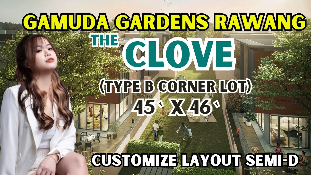 The Clove semi detached house in Gamuda Gardens Rawang by Gamuda Land. (Type B Corner Lot)