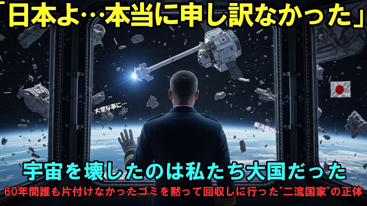 【海外の反応】「日本よ&hellip;本当に申し訳なかった」宇宙を汚し続けた大国が