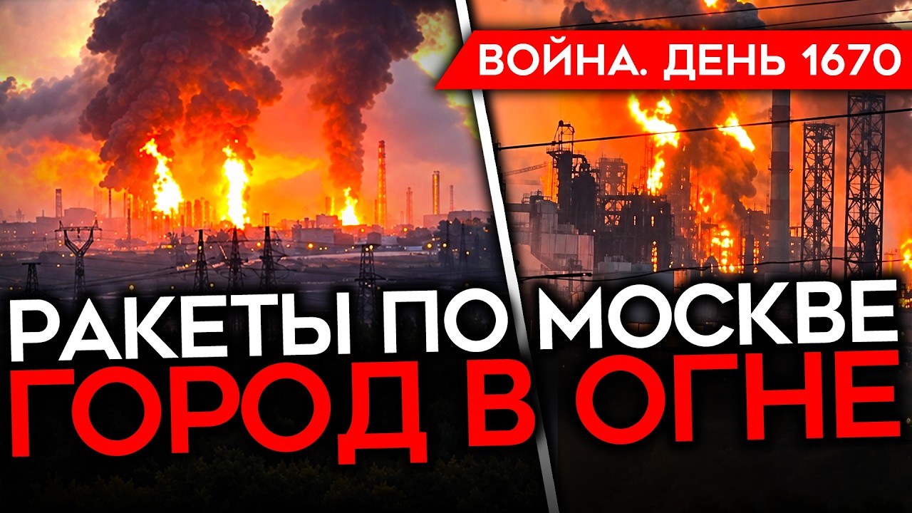 ДЕНЬ 1670. ПЕРВЫЕ РАКЕТЫ ПО МОСКВЕ/ РЕКОРДНЫЙ НАЛЕТ НА МОСКВУ/ НАСТУПЛЕНИЕ ВСУ/ ЕС ГОТОВИТСЯ К ВОЙНЕ