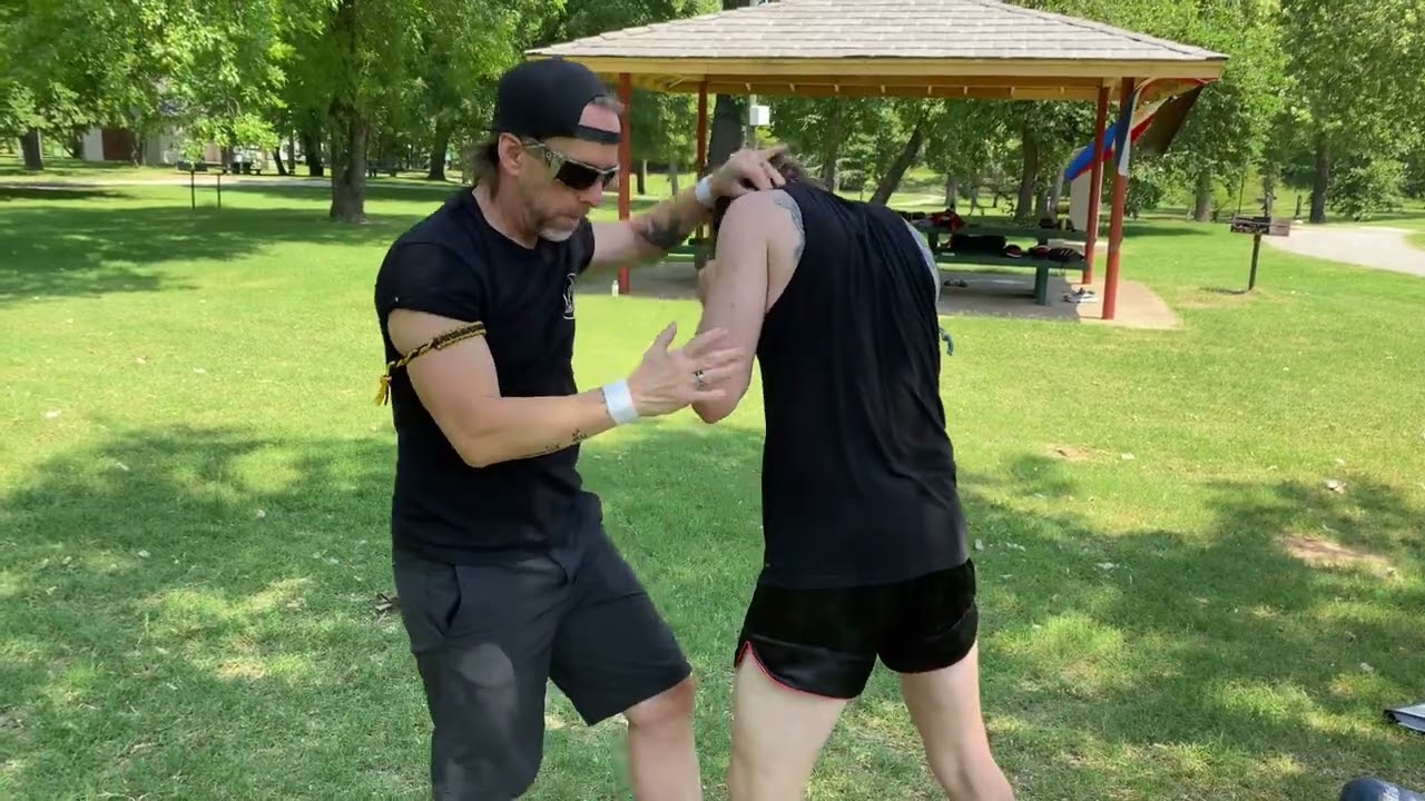 Defense again the elbows 3 ways WTBA style from Ajarn Samuel Adams
