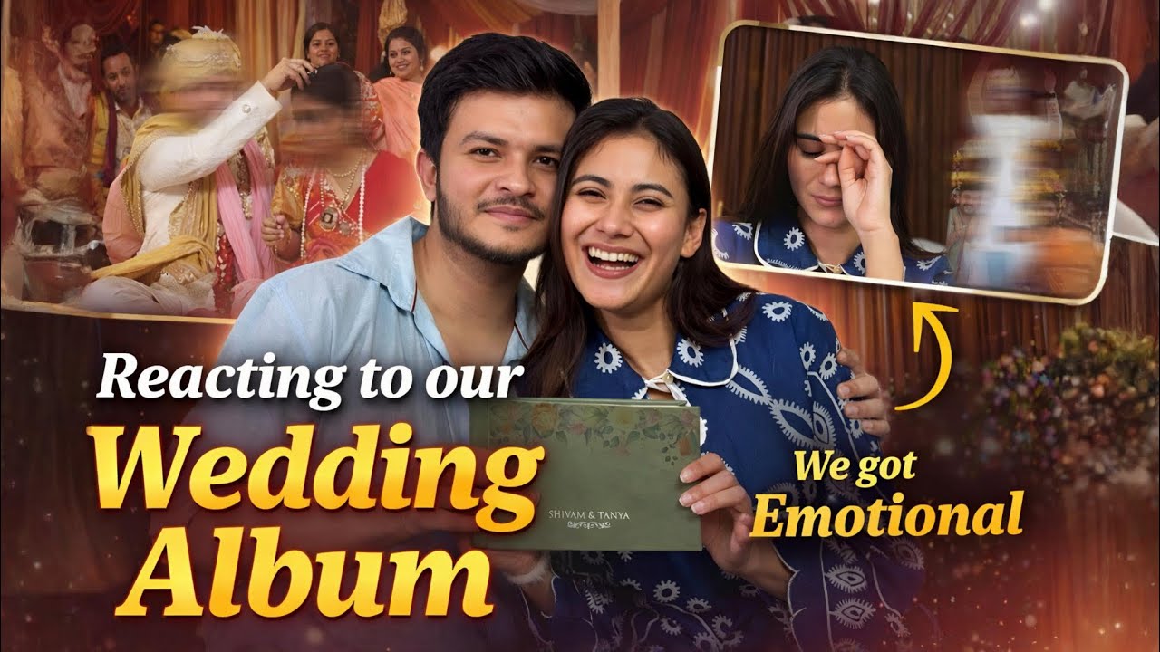 Reacting to our WEDDING ALBUM ✨🩷