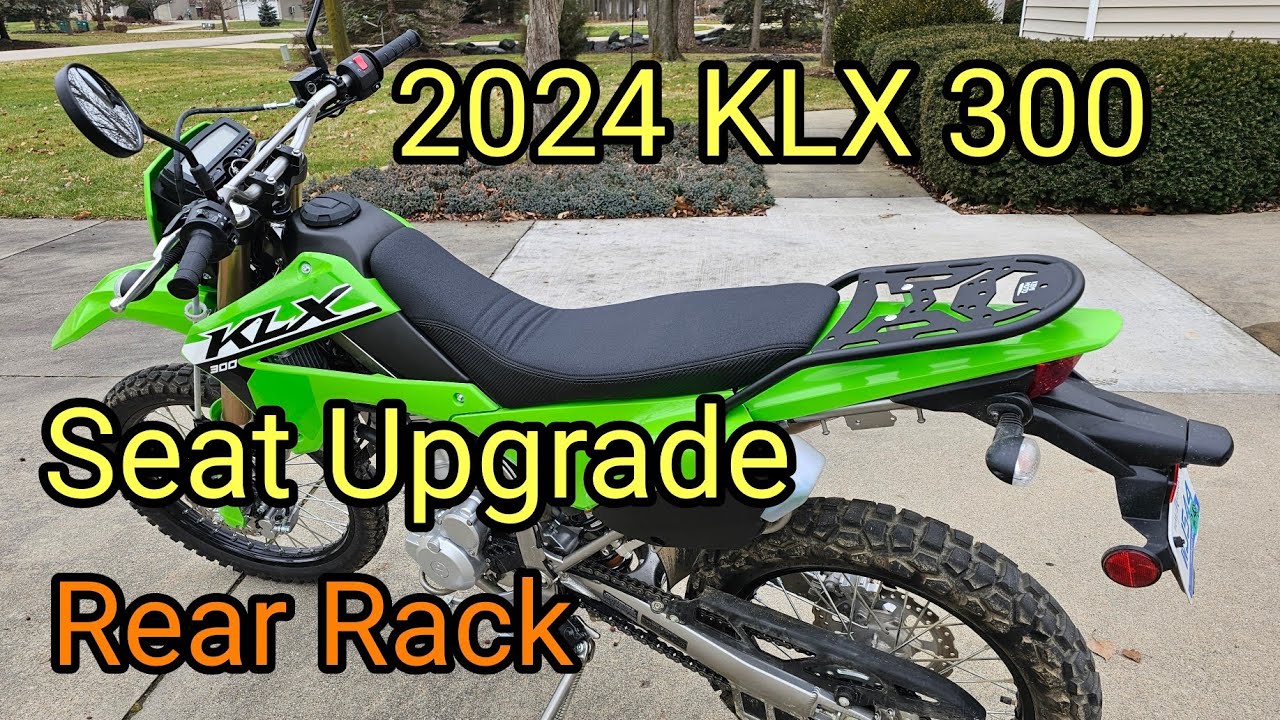 Transform Your KLX 300: Upgraded Seat And Versatile Rear Rack!