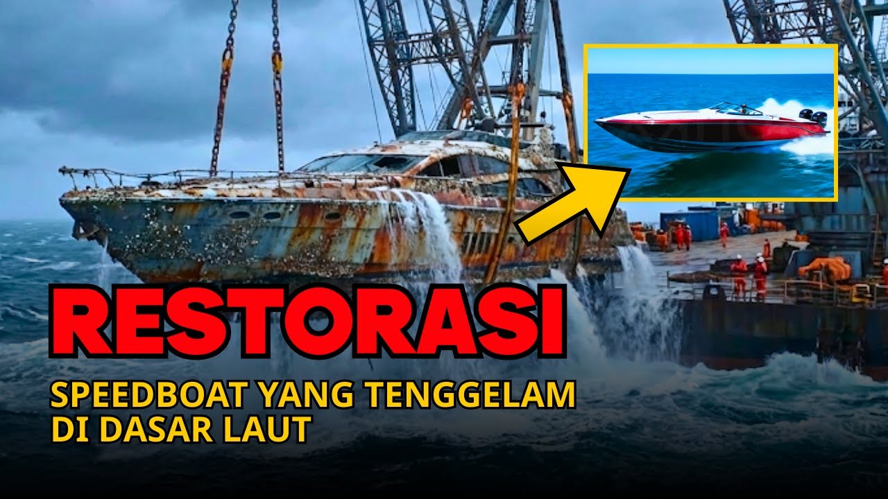 Restorasi Speedboat Tenggelam: Dari Bangkai Berkarat di Dasar Laut Menjadi Mesin Berkecepatan Tinggi