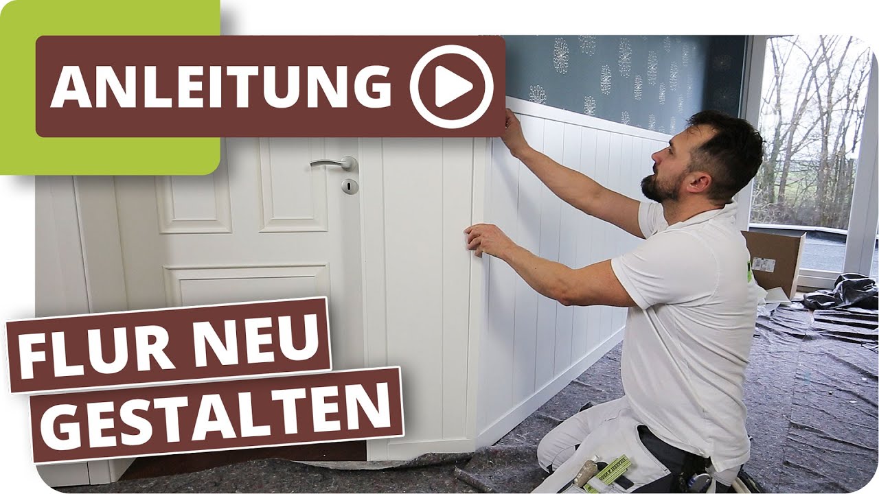 Flur gestalten - mit neuem Anstrich, Wandpaneelen und Tapeten