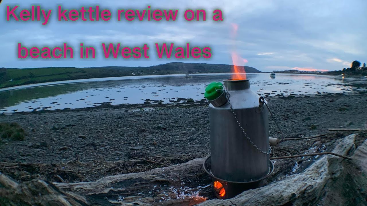 Kelly Kettle Review on a beach in West Wales