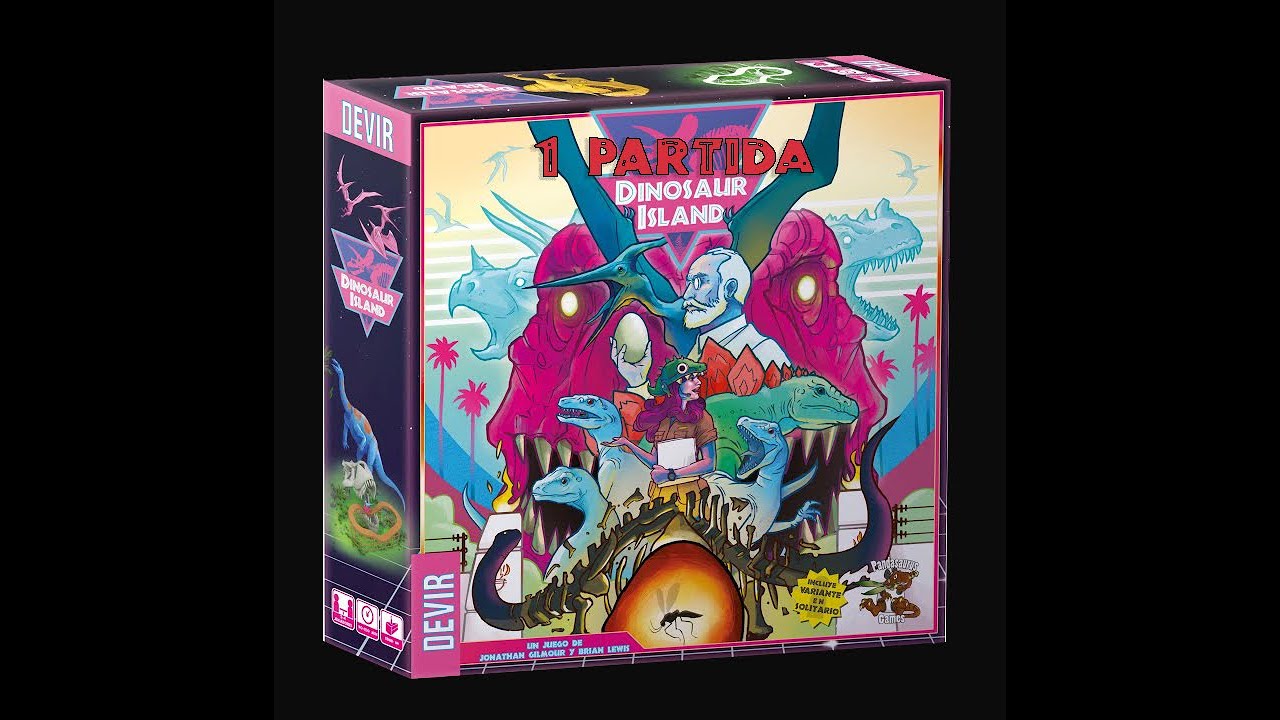 1 Partida: Dinosaur Island (solitario) - Turno Y Acción