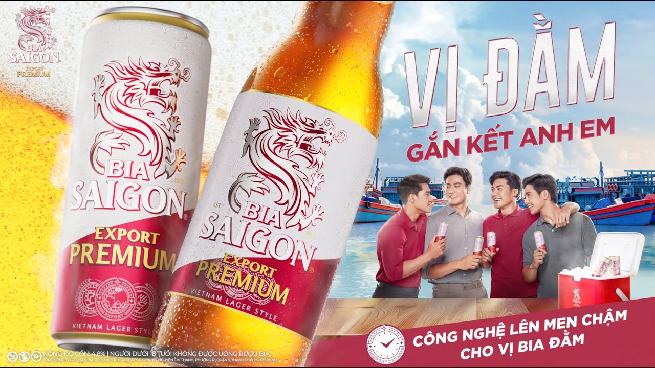 [ABV 4.8%] BIA SAIGON EXPORT PREMIUM | VỊ ĐẰM GẮN KẾT ANH EM