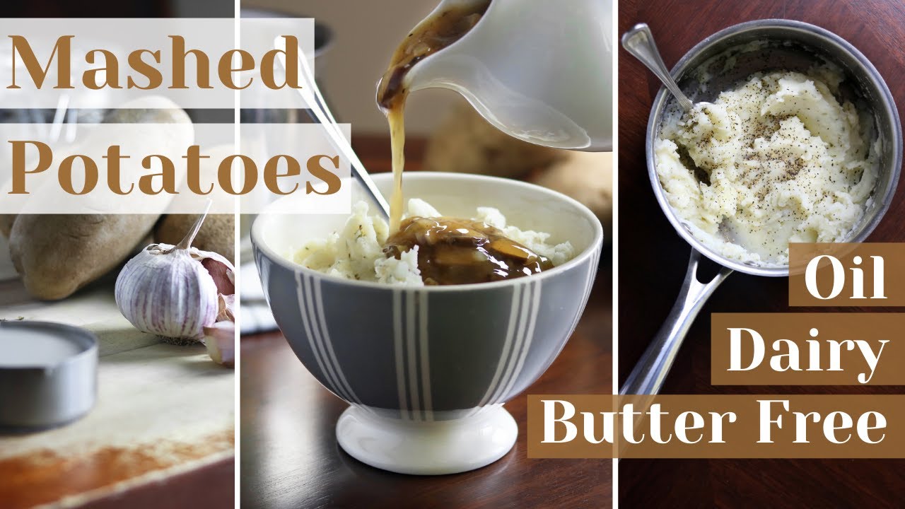 Dairy Free Mashed Potatoes | Homemade, Fluffy & Only 4 Ingredients! | Vegan, Whole Food Plant Based