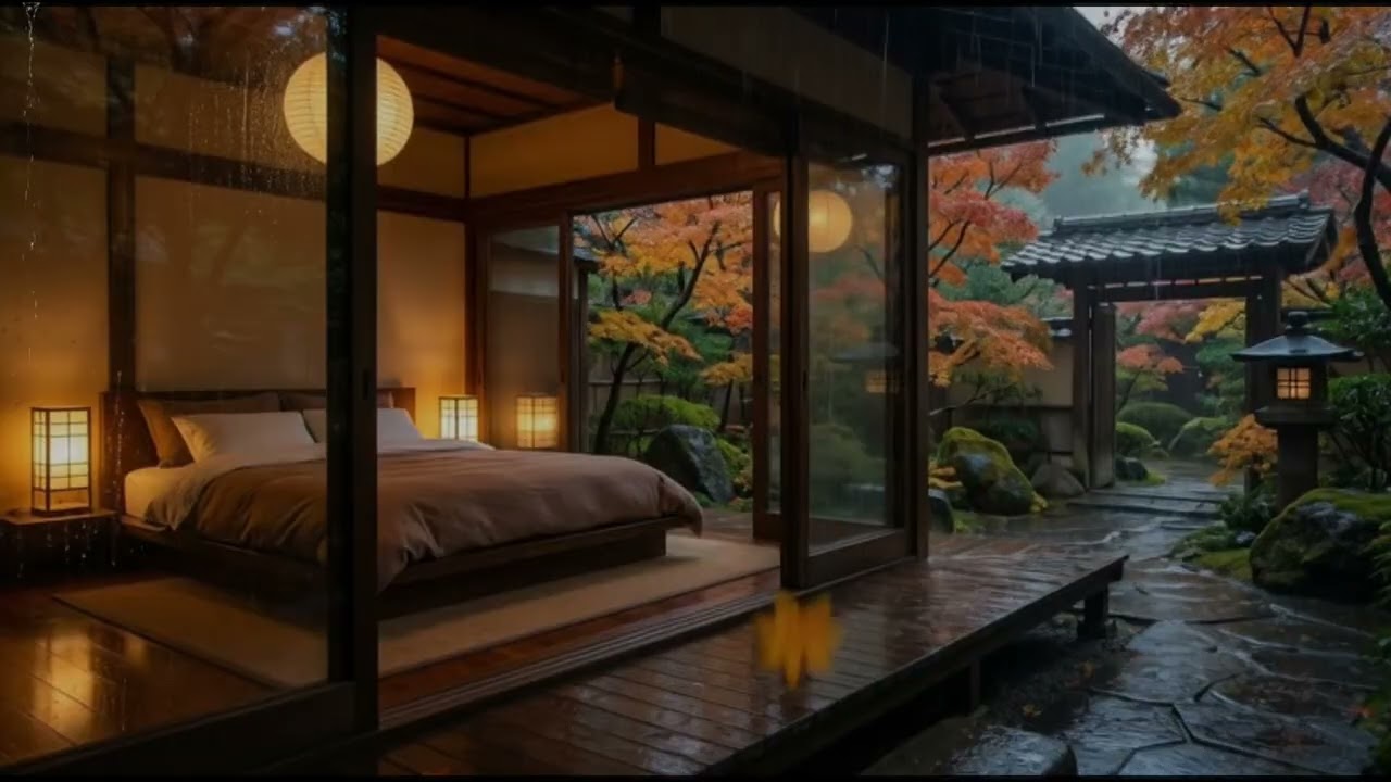 Dark Room Rain Sounds 🌧️ Peaceful Night Rain to Fall Asleep Fast and Relax Your Mind