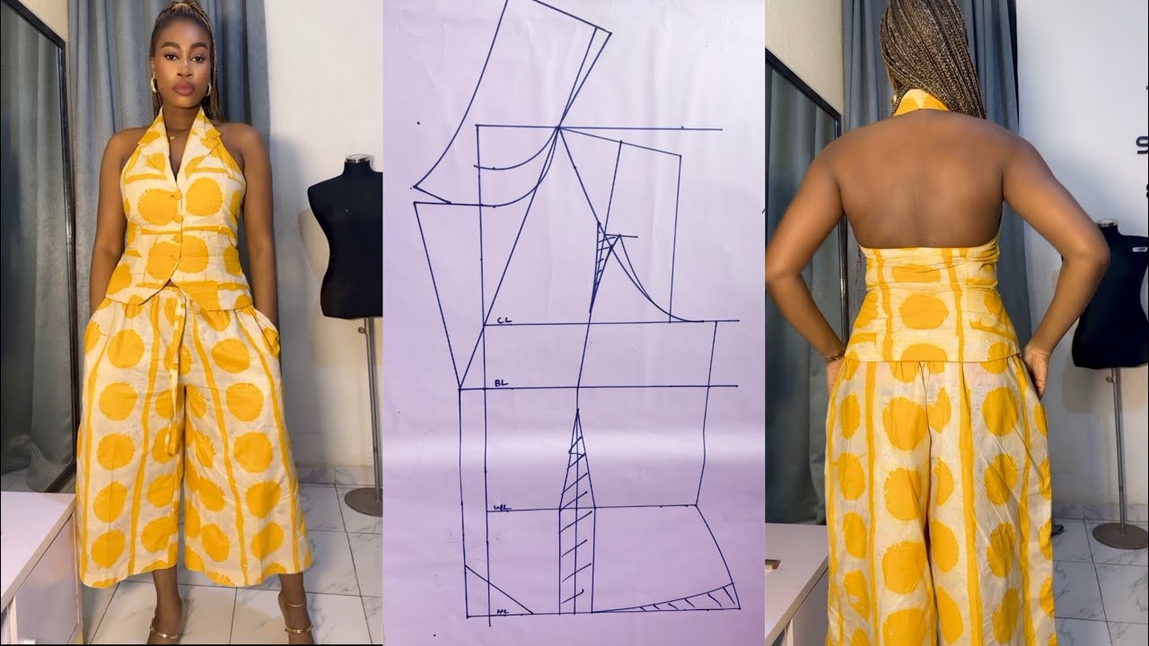 How to Sew a Notch Collar Halter Jacket | Step-by-Step Sewing Tutorial (part 1)