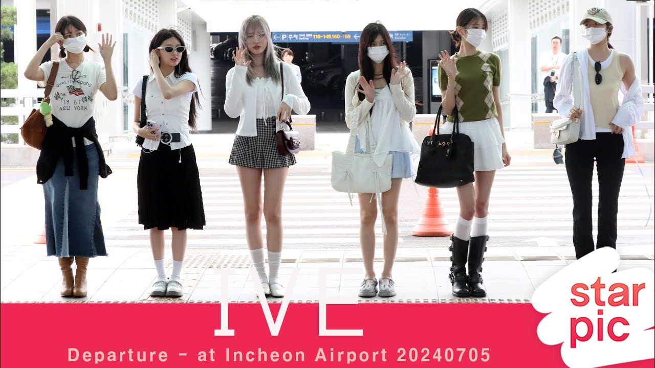 아이브 '상큼한 굿모닝 인사'  [STARPIC] / IVE Departure - at Incheon Airport 20240705