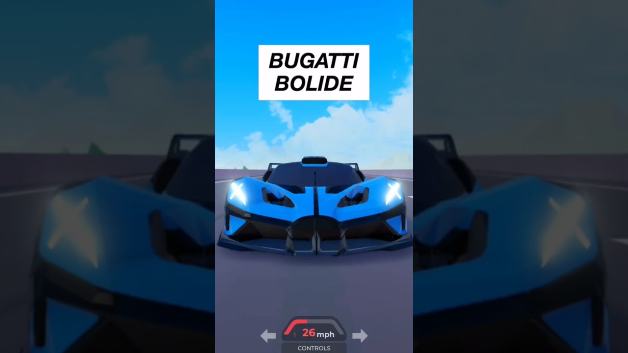 BUGATTI BOLIDE, ACCELERATION + TOP SPEED (MAX UPGRADES) - ROBLOX (TAXI BOSS)