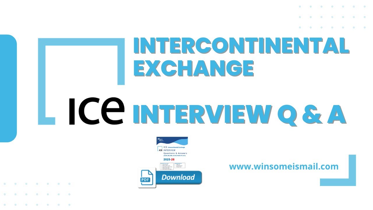 Гайд по вопросам для собеседования в ICE (Intercontinental Exchange) #работа #собеседование #pdf